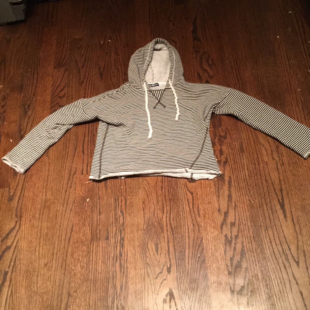 Girls crop top style hoodie